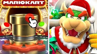 Bowser (Santa) + ALL Spotlights in Winter Pipe 1 - Mario Kart Tour (Gold Pipe Pulls)