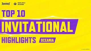 TOP 10 HIGHLIGHTS FROM OCEANIA | MARVEL RIVALS INVITATIONAL 2025 | Marvel Rivals