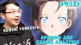 KENSHI YONEZU!! | MEDALIST OPENING \u0026 ENDING | REACTION