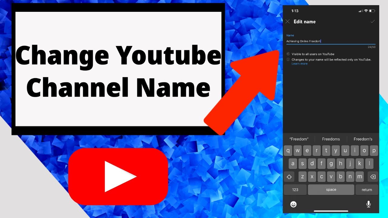 How To Change Channel Name Youtube