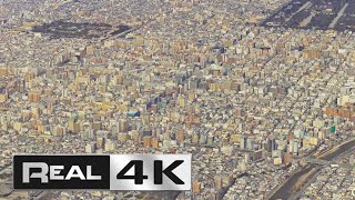 【4K】京都市 KYOTO世界の大都会の都心から世界初360°パノラマ空撮Aerial world's largest city osaka