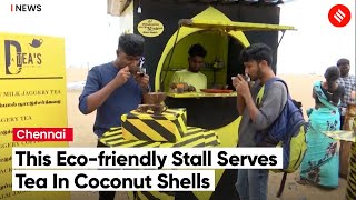 This Unique Stall In Chennai Serves Tea In Coconut Shells