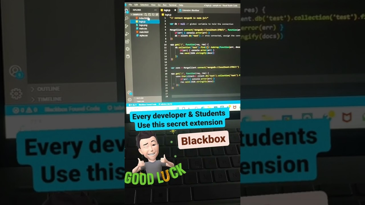 How To Blackbox AI Extension In VScode - YouTube