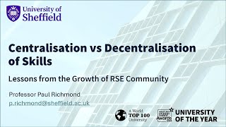 Leicester 2024   Centralization vs Decentralization of Skills, Lessons from the RSE Community