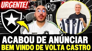 🚨PARA TUDO T.F ACABOU DE ANÚNCIAR NOVO TÉCNICO❗MISTER LUIS CASTRO É DO FOGÃO? NOTÍCIAS DO BOTAFOGO