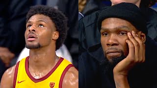 Bronny James SHUTS UP BOOING Crowd In Front Of KD l USC vs Arizona 🔥| Full Play l January 18, 2024