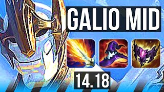 GALIO vs SYLAS (MID) | 5k comeback, 9/2/13, 36k DMG, Rank 12 Galio | EUW Challenger | 14.18