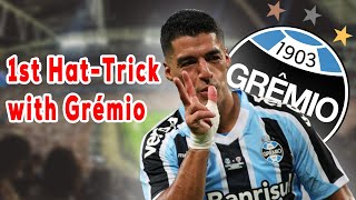 Suarez scores hat-trick in 37 minutes during his first match with Grêmio