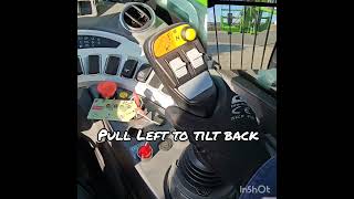 How to use Merlo Telehandler Captive Joystick Hydraulic Controls