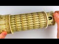 ASMR 3D cardboard model - Leaning Tower (unboxing, pointer, scratching, tapping)