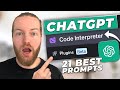 ChatGPT Code Interpreter - Tutorial For Beginners [21 BEST Prompts]
