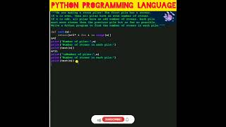 #python 99 Puzzles Programming In Python | Computer Programming | #shorts #python #coding