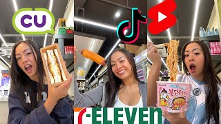 *compilation video* a full month of eating at the korean convenience store! tiktok/shorts day 1-30