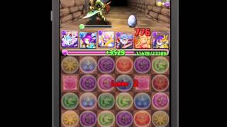 [パズドラ] 勇者降臨！（地獄級）：二人の勇者① -闇HP2.5倍＋ロキPT-