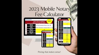 NEW Notary Pricing Calculator Spreadsheet. Estimate Your Net Profit Like a Pro!