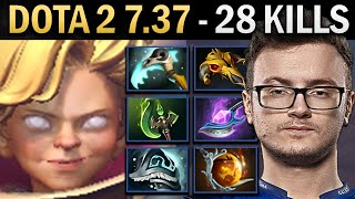 Invoker Gameplay Miracle with 28 Kills and Shivas - Dota 7.38