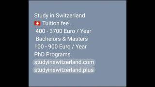 Study in Switzerland