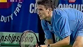 Roger Federer vs Tommy Robredo 2004 Dubai R2 Highlights