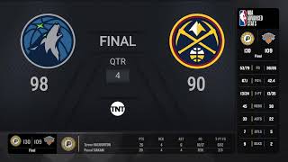 Timberwolves @ Nuggets Game 7 | #NBAPlayoffs Presented by Google Pixel on TNT Live Scoreboard