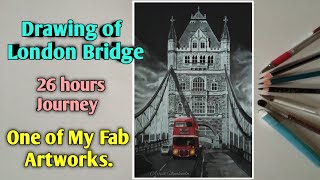 London Bridge Drawing | How to Draw London Bridge | London Tower Bridge | Artist Utpalendu Mani