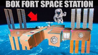 BOX FORT SPACE STATION!! 📦🚀 SPACE WALK, CRYO POD & MORE!