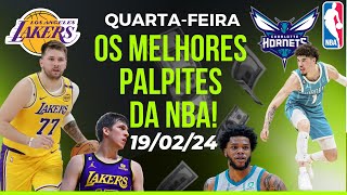 PALPITES NBA 19/02 ! MELHORES PALPITES DA RODADA DE HOJE