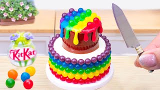 Amazing Chocolate Cake Decorating Ideas | Best Miniature Rainbow Chocolate Cake Recipe