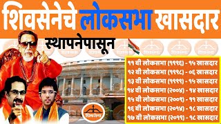 शिवसेनेचे आजवरचे लोकसभा खासदार | ALL MP List ShivSena (LokSabha) | Shiv Sena MP list