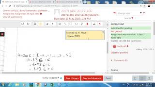 Grading an Assignment in Moodle