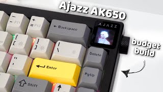 $48 deep \u0026 smooth keyboard | Ajazz AK650 | Unboxing \u0026 Review | TFT Screen Tutorial