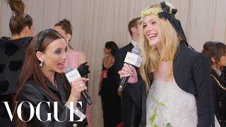 Elle Fanning’s Spring Fairy Met Look | Met Gala 2023 With Emma Chamberlain | Vogue