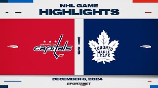 NHL Highlights | Capitals vs. Maple Leafs - December 6, 2024