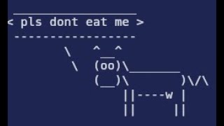 Cool linux trick #3: cowsay