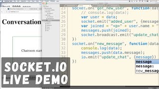 Building a Basic JavaScript Chat Room App using Socket.io and jQuery in Node - Live Demo