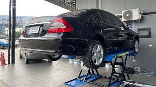 พาชม ช่วงล่าง Benz E-Class W211 e220 cdi ขับ 3 ปี ค่าซ่อม ฟรี ?