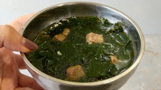 Menu Wajib Saat Ulang Tahun di Korea, Miyeokguk Sup Rumput Laut Ala Korea - Korean Seaweed Soup
