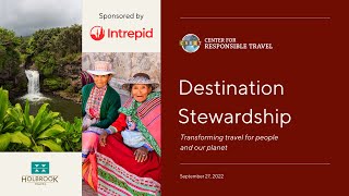 Center for Responsible Travel | 2022 World Tourism Day Forum