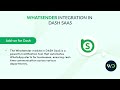 Automate & Boost WhatsApp Messaging | WhatSender Integration in Dash SaaS