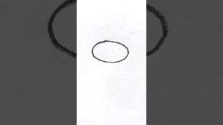 Draw oval shape easy | #drawing #pencil #oval #shape #shorts