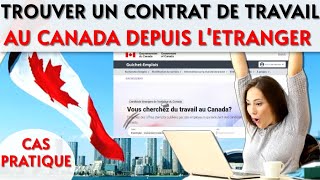 Comment trouver un contrat de travail au Canada en ligne depuis l'étranger ?