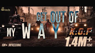 Get Out of My Way(Lyrical) Edit - KGF Chapter 2 - Amit Bhatt | Yash | Prashanth Neel | @HombaleFilms