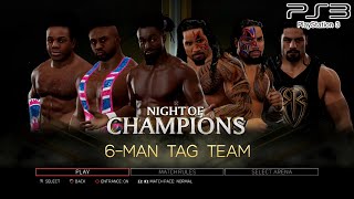 WWE 2K17 PS3 - The New Day VS The Usos & Roman Reigns - 6-Man Tag Team [2K][mClassic]