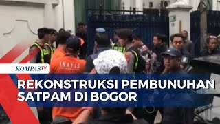 Rekonstruksi Pembunuhan Satpam di Bogor, Tersangka Peragakan 33 Adegan