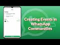 How to Create Events in WhatsApp Groups | New WhatsApp Update