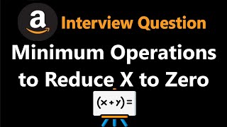 Minimum Operations to Reduce X to Zero - Leetcode 1658 - Python