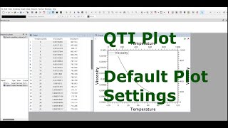 QTIPlot Quick Tutorial: Default plot settings (Video 7)