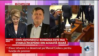 Crin Antonescu, candidatul Coaliției: „Nu credeam că voi reveni în politică”