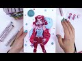 DO YOU SEE A DIFFERENCE  Copic Marker Illustration Process Vlog