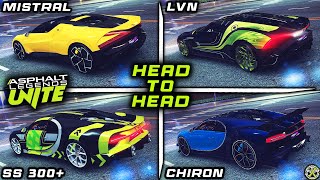 Asphalt Unite | Mistral vs LVN vs 300+ vs Chiron | Comparison