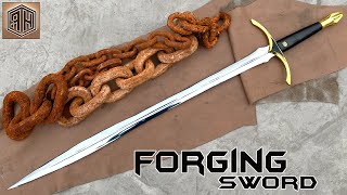 Forging a SWORD out of Rusted Iron CHAIN